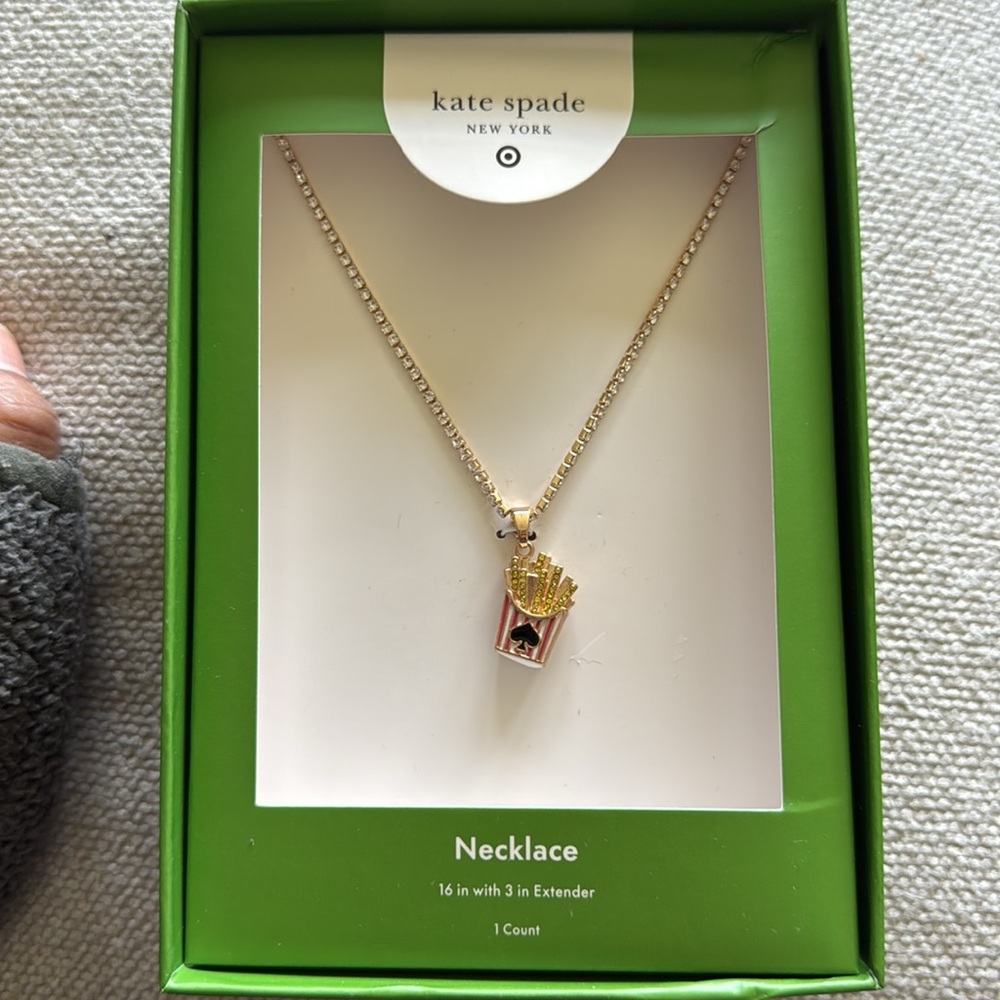 Kate spade X target French Fry tennis Pendant necklace - Picture 6 of 8